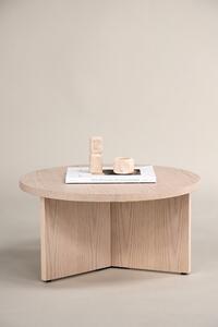 Konferenční stolek Saltö, smetanový, ⌀85