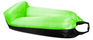 Aga Nafukovací vak LAZY BAG 230x70 cm Černý/Zelený