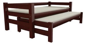 Dětská postel s výsuvnou přistýlkou z masivu ROBUST 8X8 7A - 180x80 cm