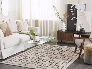 Bavlněný koberec 140 x 200 cm béžový TURHAL