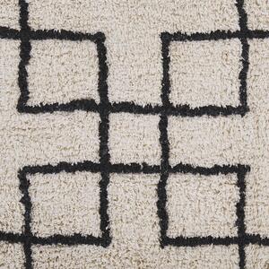Bavlněný koberec 140 x 200 cm béžový TURHAL