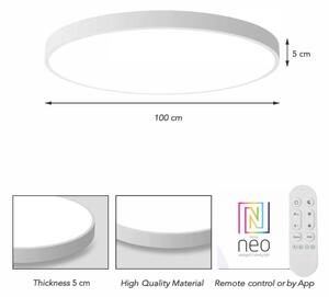 Immax NEO 07316L-LED Stm strop sv SEMPLICI 128W/230V pr.100cm Wi-Fi Tuya bílá+DO
