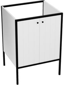 LaVita Mimir skříňka 59x45.5x83 cm pod umyvadlo stojící bílá-černá 5900378339830