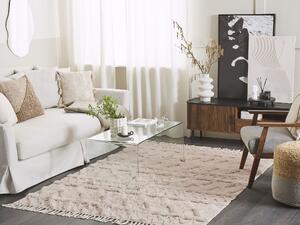 Bavlněný koberec 140 x 200 cm béžový DIDIM