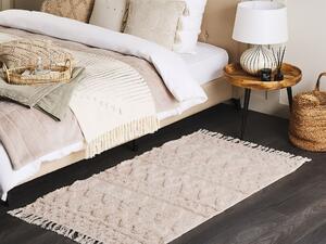 Bavlněný koberec 80 x 150 cm béžový DIDIM