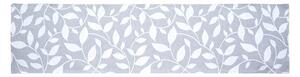 Prostírání MOTIV FINO listy šedobílá běhoun delší strana 100-170 cm