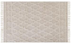 Bavlněný koberec 140 x 200 cm béžový SULUOVA