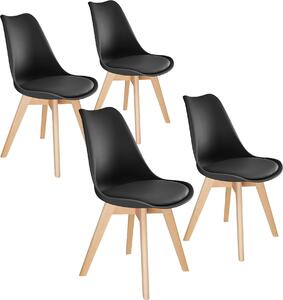 Tectake® Set jídelní židle Frederikke Scandi-Design 49 x 53 x 82 cm