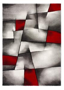 Červeno-šedý koberec Universal Malmo, 60 x 120 cm