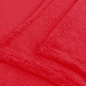 Červená deka z mikrovlákna DecoKing Mic, 70 x 150 cm