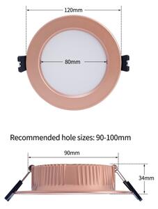 Immax NEO 07330L -LED Stm podhled sv DOWN LED/12W/230V Wi-Fi Tuya pr. 12 cm rose
