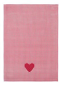 Utěrka DEKORO pepito+srdce červenobílá 50 x 70 cm