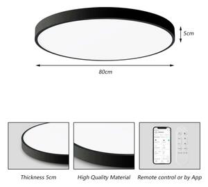 Immax NEO 07313L-LED Stm strop sv SEMPLICI 96W/230V pr.80 cm Wi-Fi Tuya černá+DO
