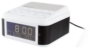 Silvercrest® Rádiový budík s Bluetooth® Surq 4 A1 s nabíjecí stanicí Qi® (bílá) (100334195002)