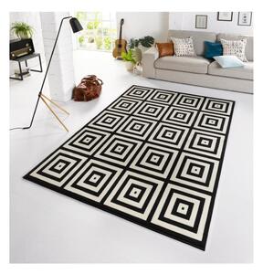 Černo-bílý koberec Zala Living Capri Mono, 70 x 140 cm
