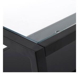 Černý konferenční stolek Kave Home Green Hill, 110 x 60 cm