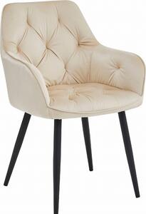 Židle Valora JORK béžová x1 - Béžová židle pro minimalistické posezení
