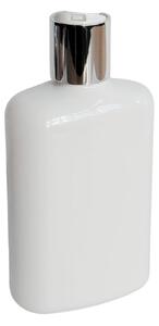 Dávkovač na mýdlo 250 ml bílý s bílo-stříbrným DISC TOP LIMA