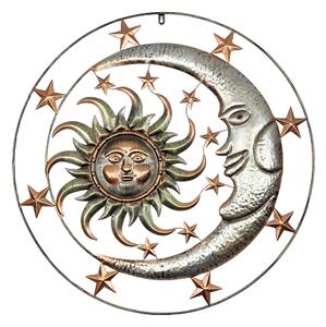 Závěsná dekorace kov slunce + měsíc Prodex