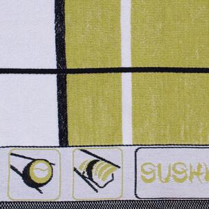 Utěrka FROTÉ sushi zelená 50 x 50 cm