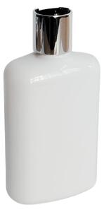 Dávkovač na mýdlo 250 ml bílý s černo-stříbrným DISC TOP LIMA