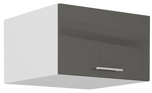 LARA gr | horní skříňka 60NAGU-36 1F výklopná | 60 cm | HLUBOKÁ | šedá lesk