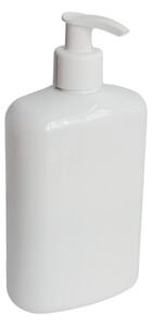 Dávkovač na mýdlo 400 ml bílý s bílou pumpičkou LIMA