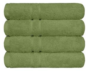Bavlněný ručník COTTONA zelená osuška 100 x 150 cm