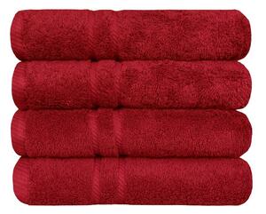 Bavlněný ručník COTTONA červená osuška 100 x 150 cm