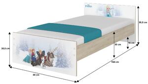 Dětská postel MAX se šuplíkem Disney - MICKEY A KAMARÁDI 160x80 cm