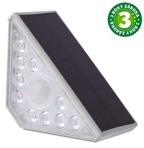 Solární osvětlení schodů LED Ankasy s čidlem pohybu, 3W 100lm, teplé světlo, 3 roky záruka