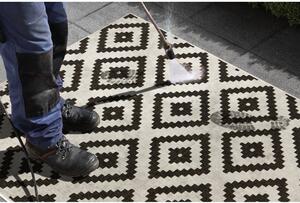 Černo-krémová venkovní koberec NORTHRUGS Malta, 200 x 290 cm