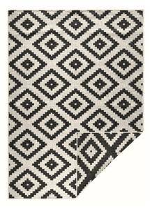 Černo-krémový venkovní koberec NORTHRUGS Malta, 80 x 150 cm