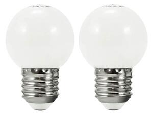 SADA 2x LED Žárovka PARTY E27/0,5W/36V bílá 3000K