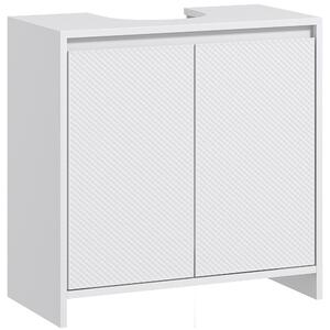 HOMCOM Podskříňková koupelnová skříňka Moderní koupelnová úprava se policí a proti převrhnutí, nosnost 40 kg, 60x30x60 cm, bílá | Aosom