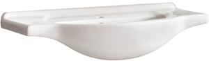 Comad Vintage umyvadlo 85x49 cm polokulatý nábytkový bílá lesk UM- CFP 85 DP(YS27201-85)
