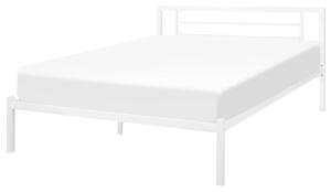 Kovová postel 140 x 200 cm bílá CUSSET