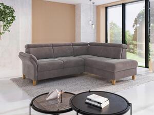 ROHOVÁ SEDAČKA, textil, šedohnědá Sit & More - Sedací soupravy, Online Only