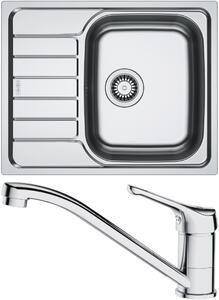 Set Franke N102 (dřez SKN 611-62 + baterie FB 250 BASIC NEW Chrom) 101.0731.382