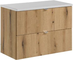 Sada skříňka Comad Nova Oak NOVA OAK A 82-80-2S, deska Comad Nova White NOVA WHITE 89-80