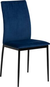 Sametová jídelní židle Smuk Eloise Blue