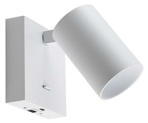 Deko-Light nástěnné přisazené svítidlo - Can Tilt hranaté USB, 1x 7,5 W GU10, bílá 341339