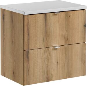 Sada skříňka Comad Nova Oak NOVA OAK A 82-60-2S, deska Comad Nova White NOVA WHITE 89-60