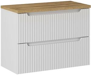 Sada skříňka Comad Nova White NOVA WHITE 82-80-2S, deska Comad Nova Oak NOVA OAK A 89-80