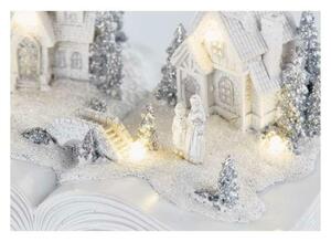 EMOS LED vánoční vesnička – kniha, 12,5 cm, 3x AA, vnitřní, teplá bílá DCLW21