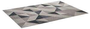 HOMCOM Moderní Sametový Geometrický Koberec do Obývacího Pokoje 230x160 cm s Protiskluzovou Bází pro ložnici, kancelář a studovnu | Aosom