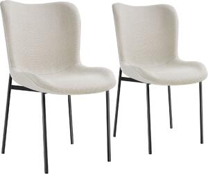 Tectake® Tessa čalouněná židle ergonomického tvaru s vysokým opěradlem 54 x 62 x 90 cm