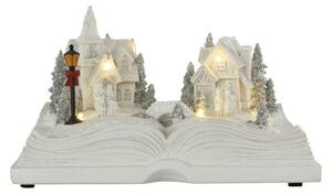 EMOS LED vánoční vesnička – kniha, 12,5 cm, 3x AA, vnitřní, teplá bílá DCLW21