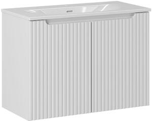 Sada skříňka Comad Nova White NOVA WHITE 82-80-2D, umyvadlo Comad SKY 3 SKY 3 80CM DP (E-8099-3-80)