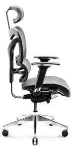 JAN NOWAK Kancelářská ergonomická židle Kommodus: černo-šedá